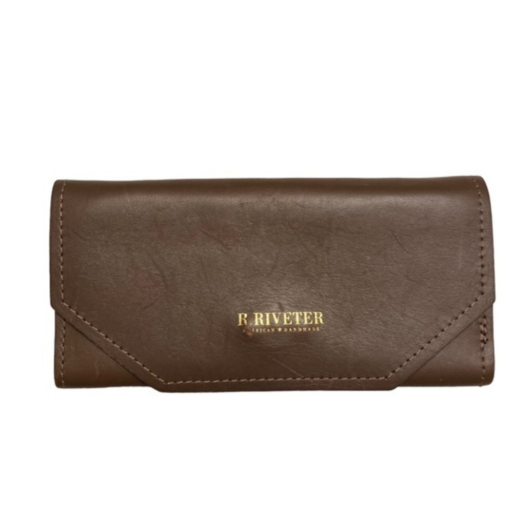 R. Riveter brown leather wallet
